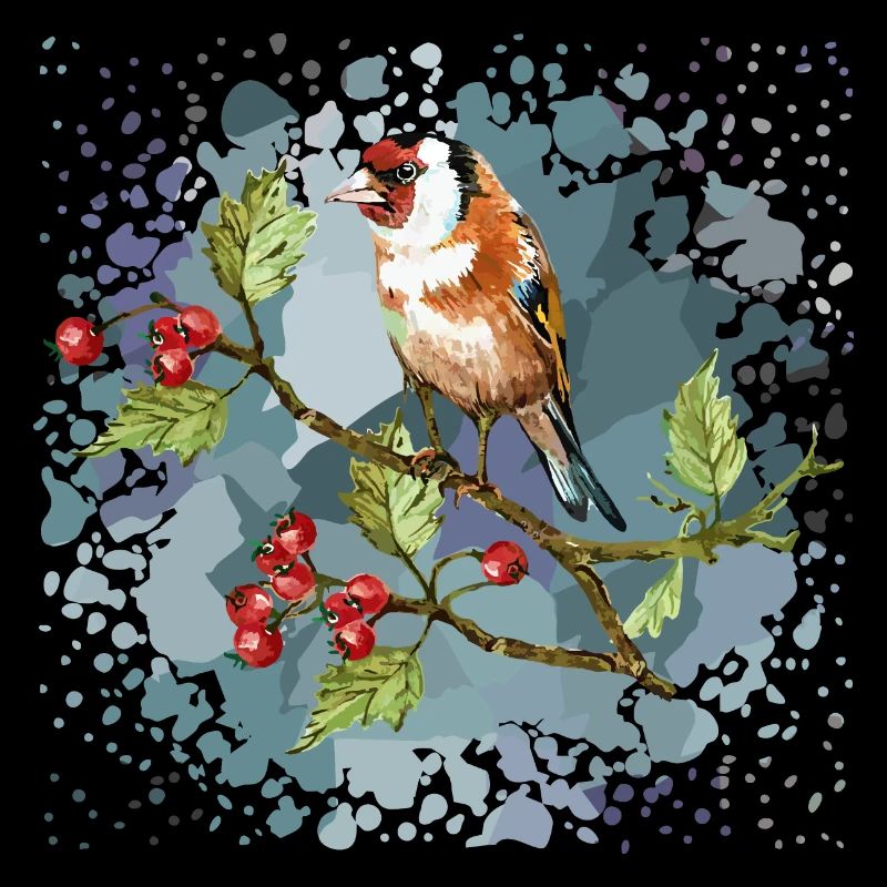 Bunter Vogel