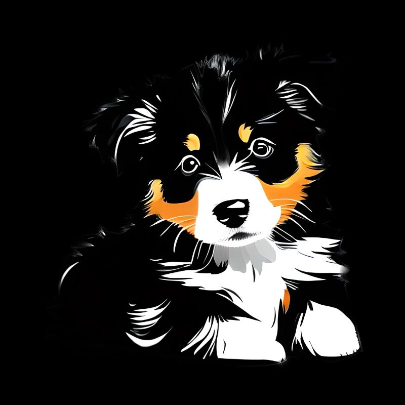 Propriétaire de chien chiot berger australien