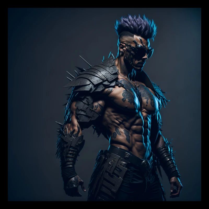 Future Cyberpunkt Warrior