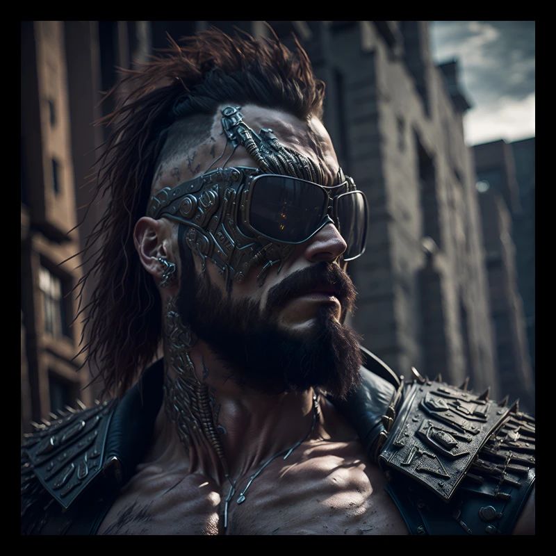 Future Cyberpunkt Warrior