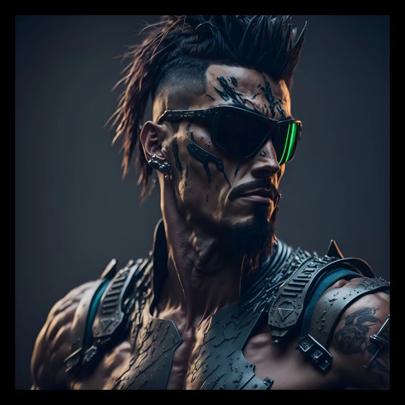 Future Cyberpunkt Warrior