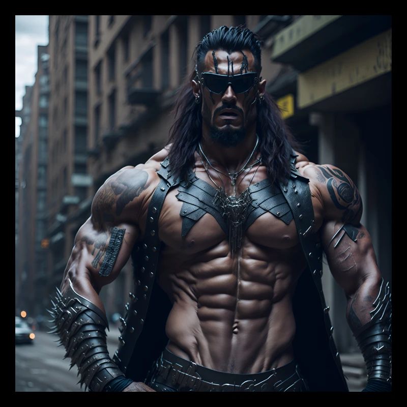 Future Cyberpunkt Warrior