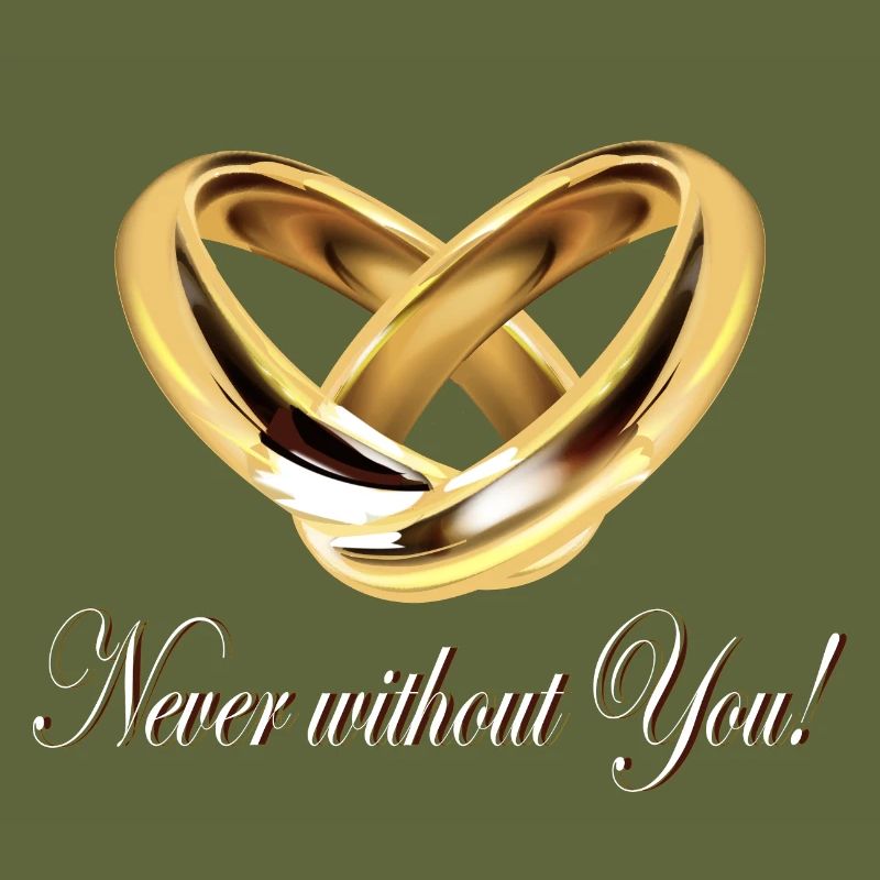 Herz aus Ringen, Never without You Spruch