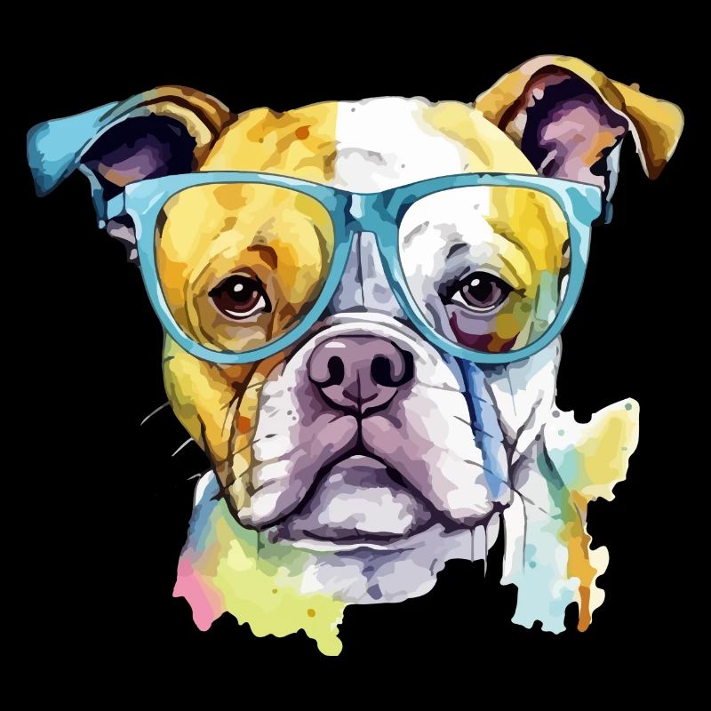 Jik the bespectacled dog