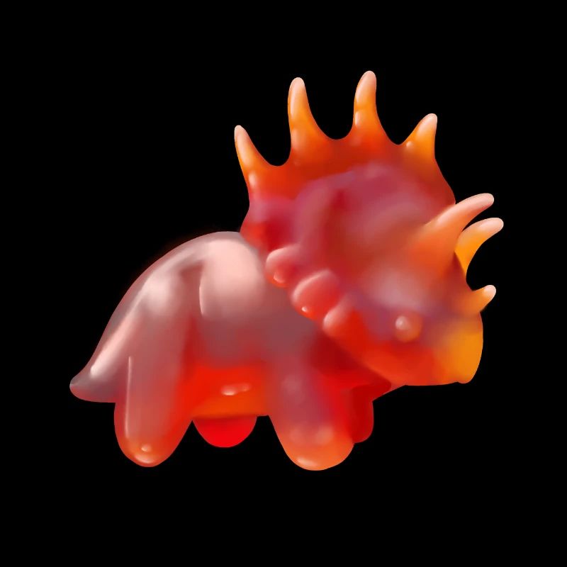 Gummy bears Triceratops, dino, dinosaurs