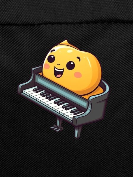 Piano in comic style