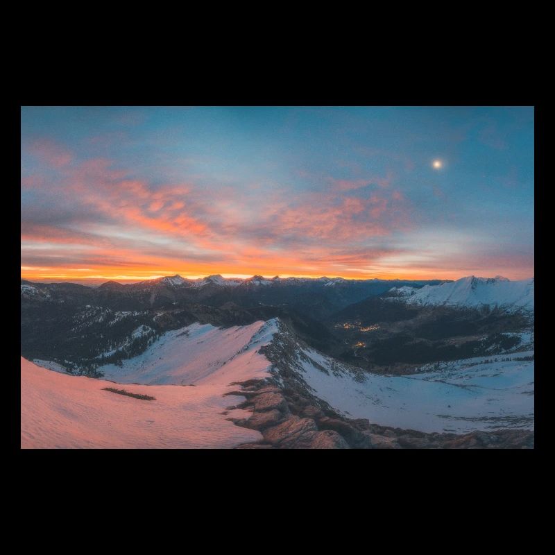 Alpine sunrise on Agrafa mountains