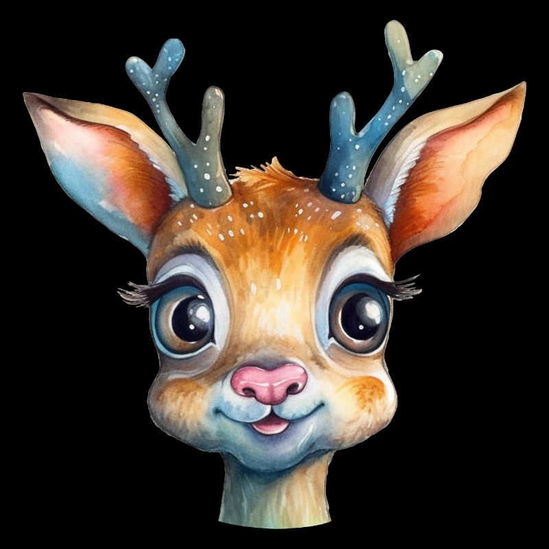 Deer drawing forest animal