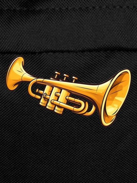 Trumpet in comic style