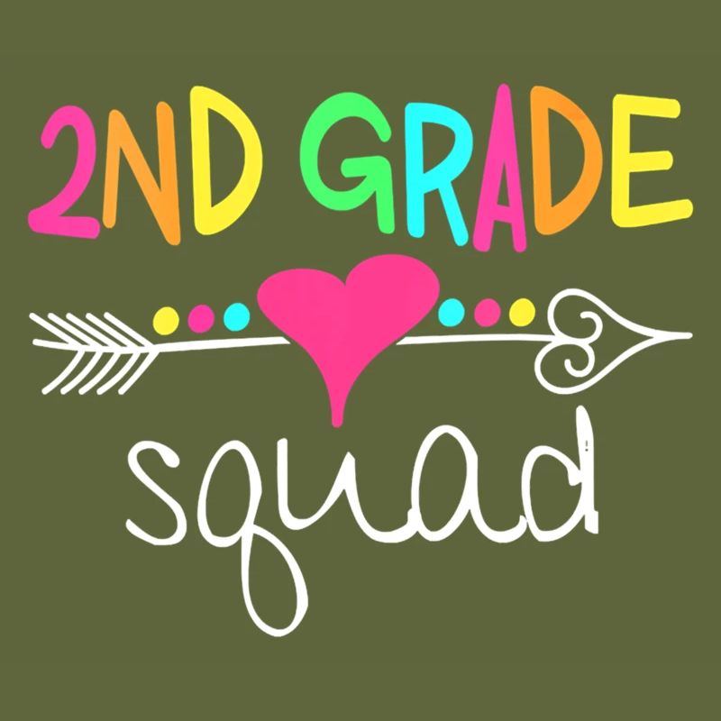 2Nd Grade Squad Second Teacher Student Team Back T