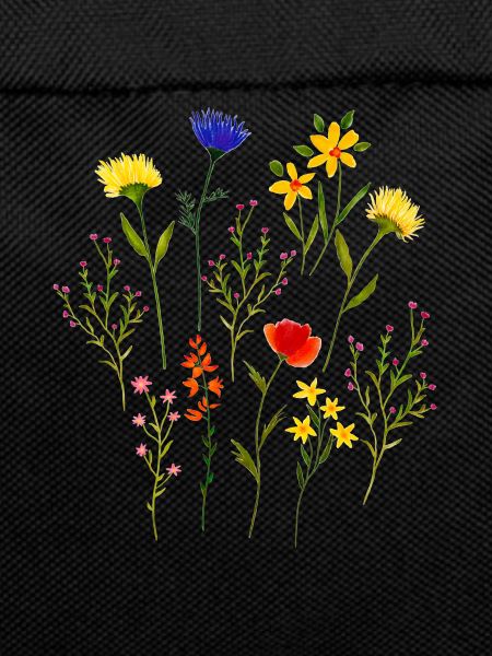 Watercolour loose wildflowers flower meadow