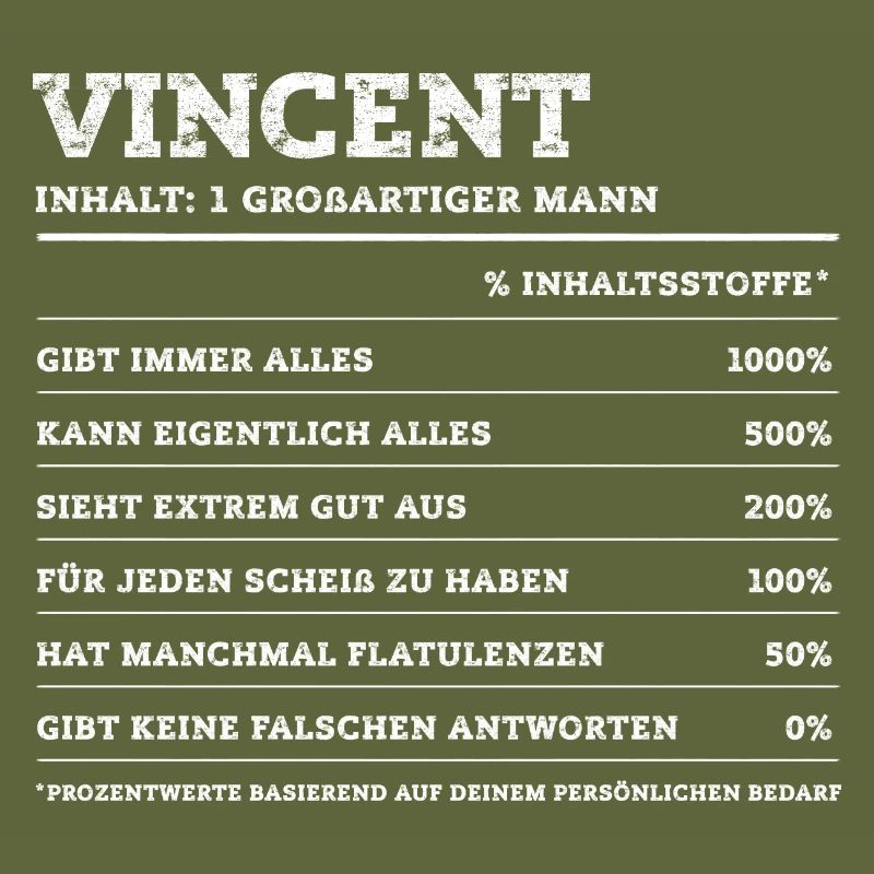 Vincent Great Man First Name