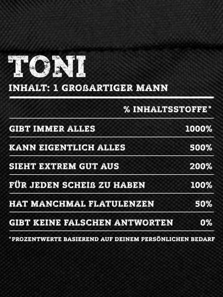 Toni Great Man First Name