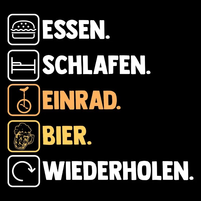 Kunstrad Fahrrad Bier Einrad