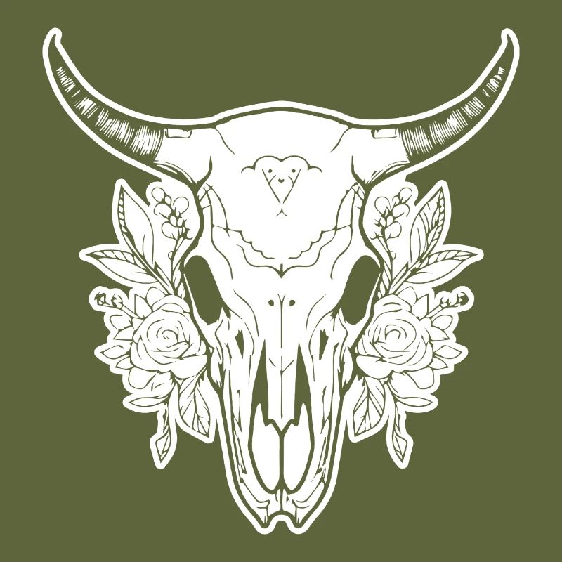 Cow Skull Boho