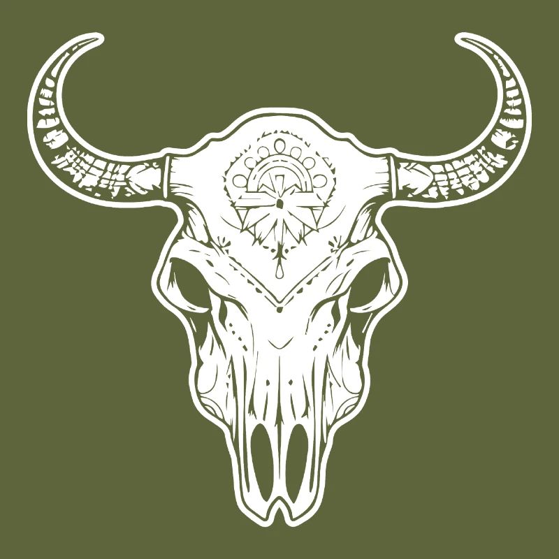 Cow Skull Boho