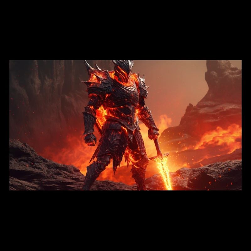 Fantasy Lava Knight