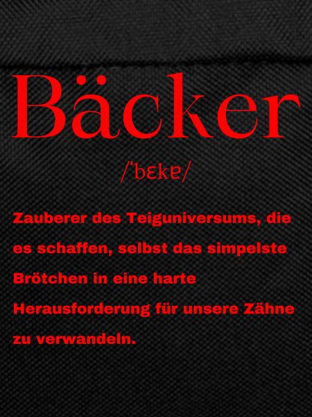 Bäcker Definition