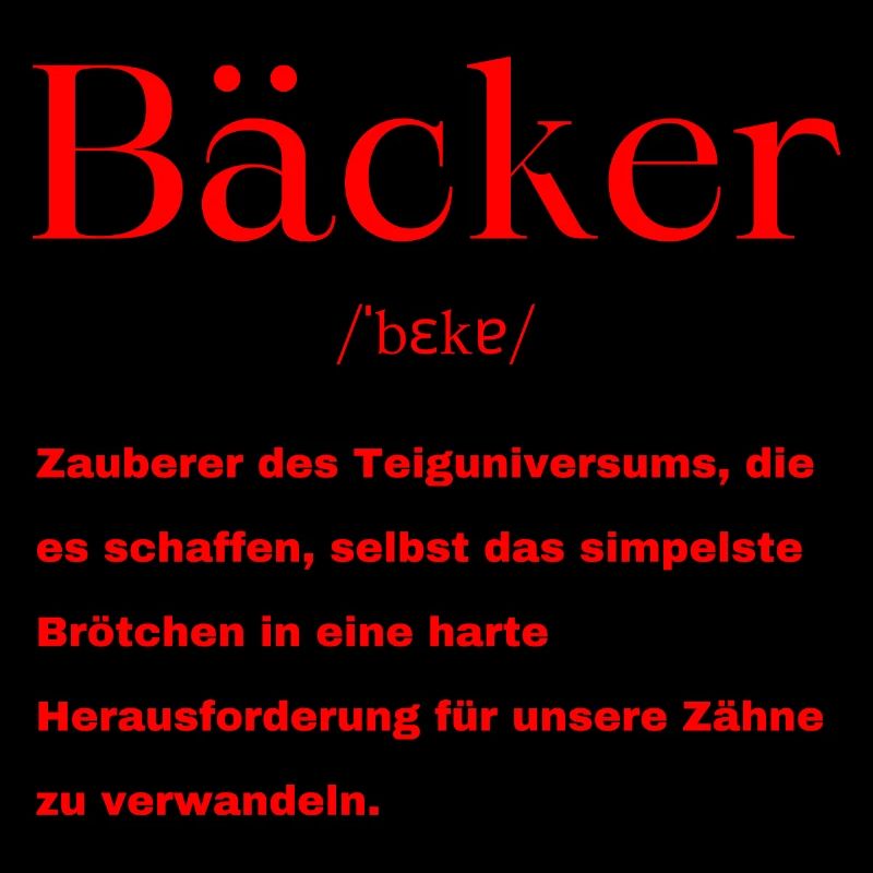 Bäcker Definition
