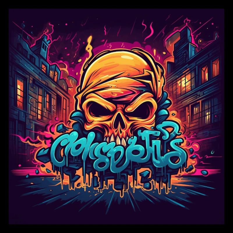 Graffiti Skull