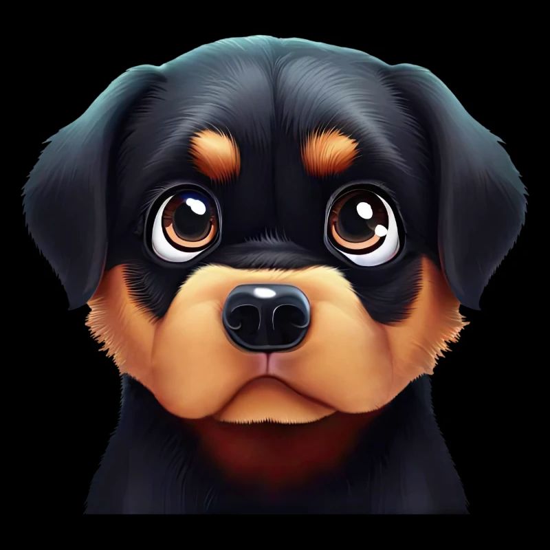 Friendly Rottweiler Face