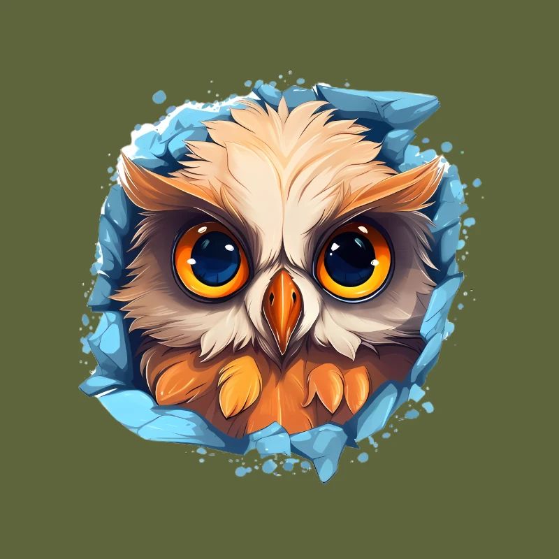 Niedliche Wachsame Eule | Nachtschwärmer Eule