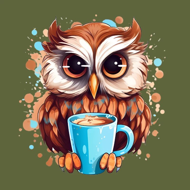 Niedliche Wachsame Eule | Nachtschwärmer Eule