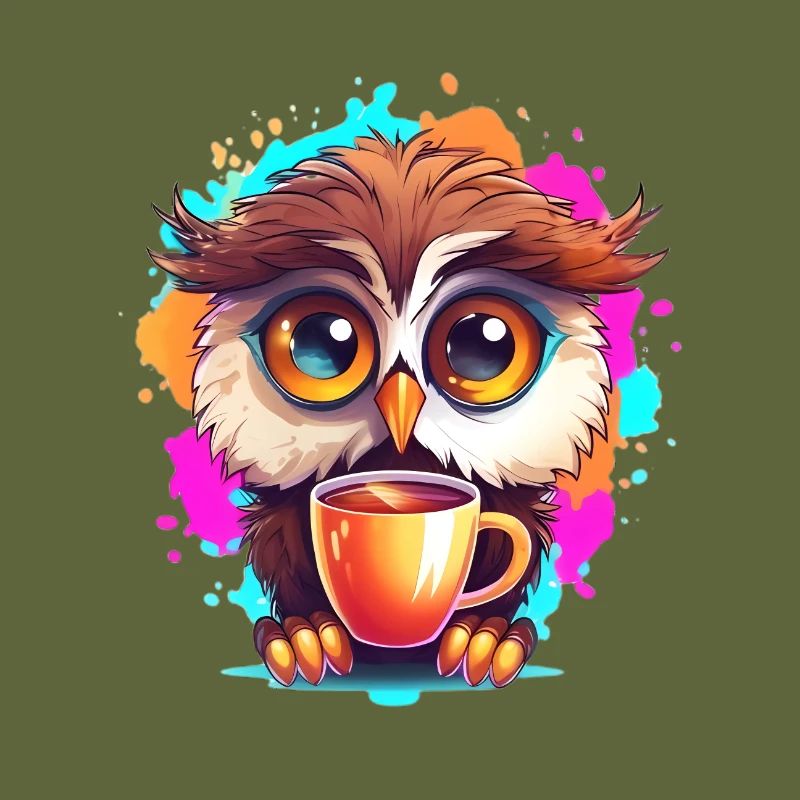 Niedliche Wachsame Eule | Nachtschwärmer Eule