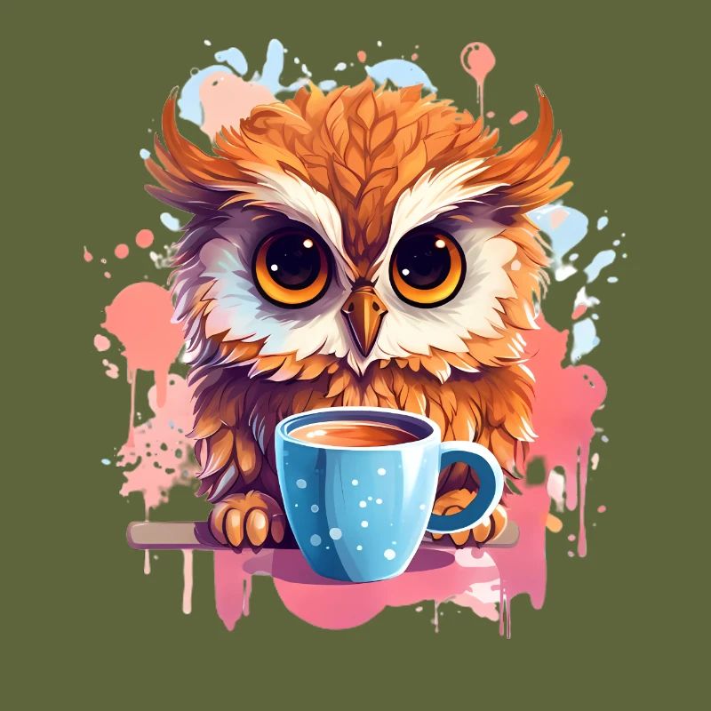 Niedliche Wachsame Eule | Nachtschwärmer Eule