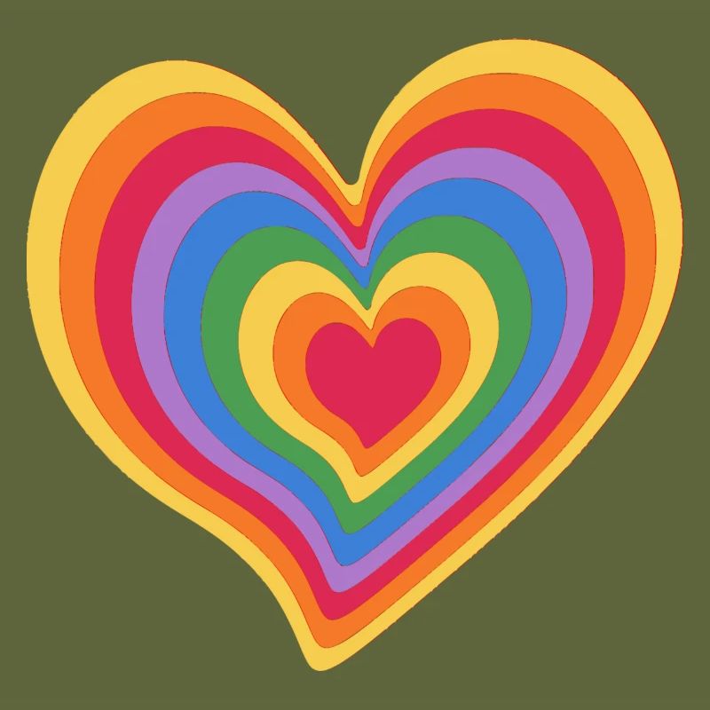 Regenbogen-Herz
