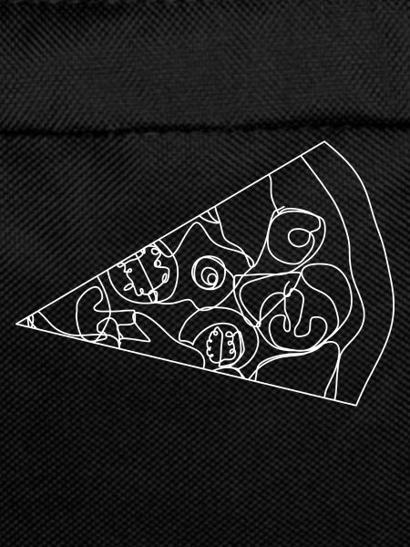 Pizza dot line drawing