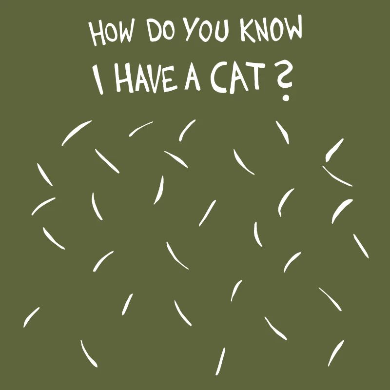 Comment savez-vous que j’ai un chat (poils de chat blancs)