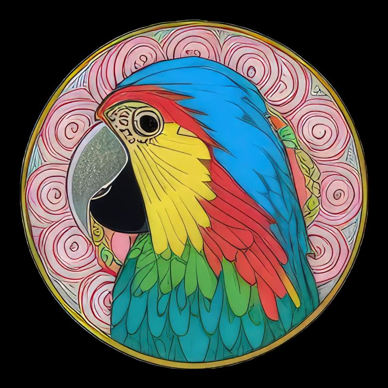 beautiful bright parrot |