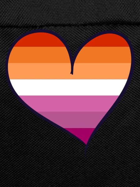 Lesbian Pride heart