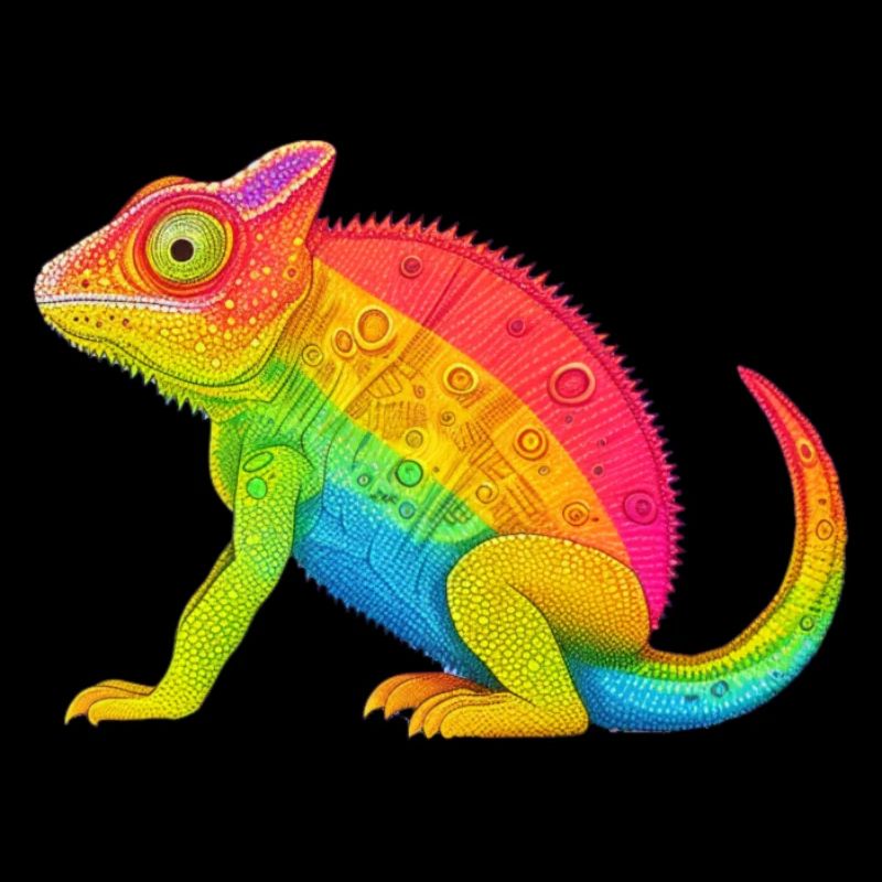 Regenbogen Chamäleon