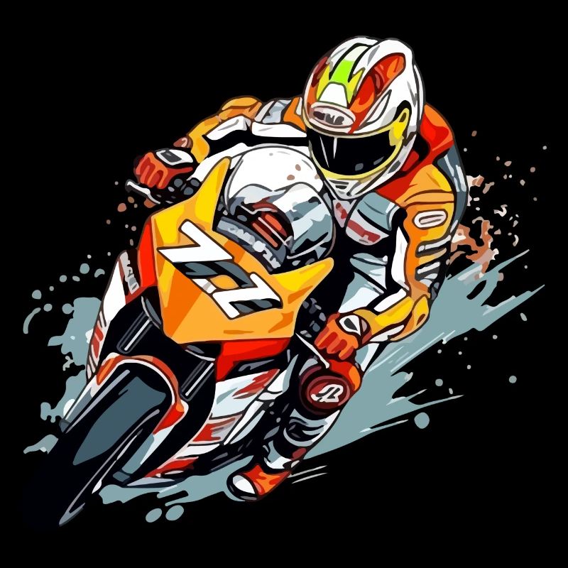 Racing motorcycle n°77
