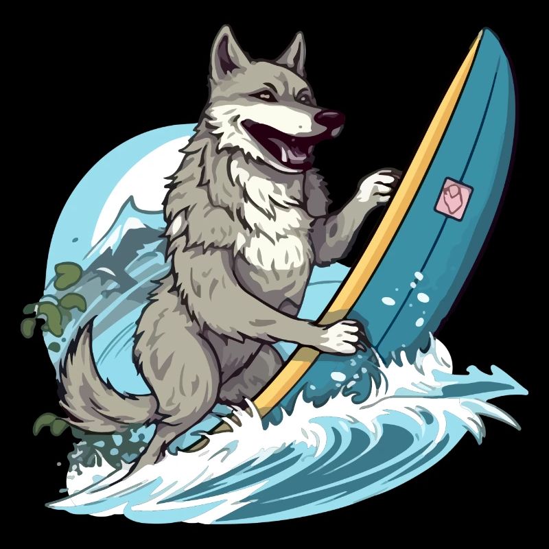 Zozo, der Surferwolf