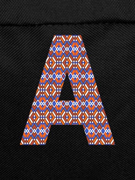 Monogram Letter A- geometric pattern