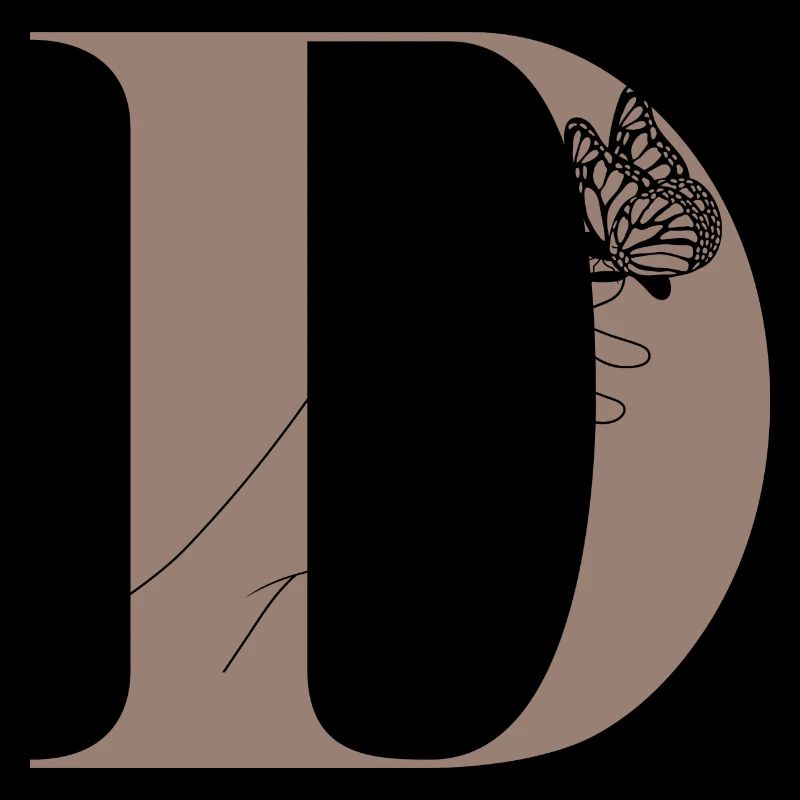 Magic butterfly letter