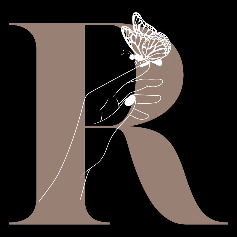Letter R Magic butterfly