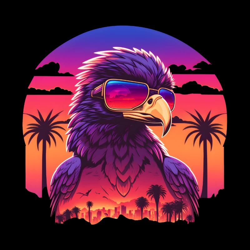 Synthwave eagle