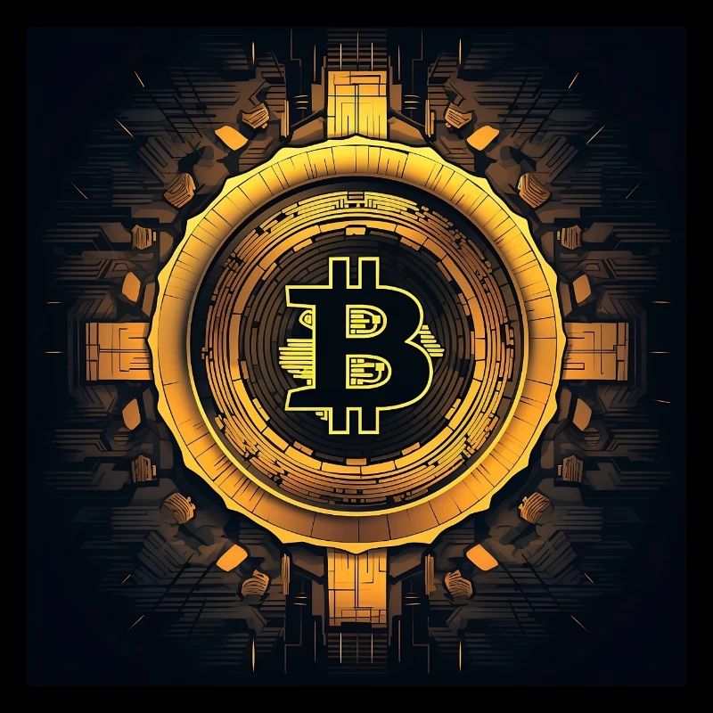 bitcoin logo modern stylish desgin