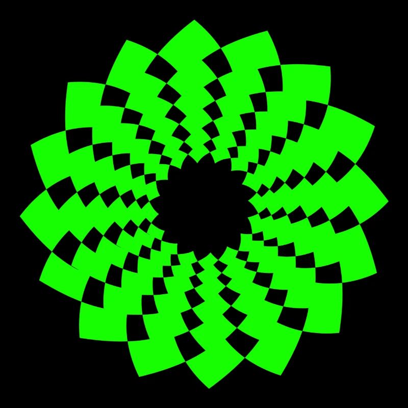 Om signe chakra fleur néon vert néon