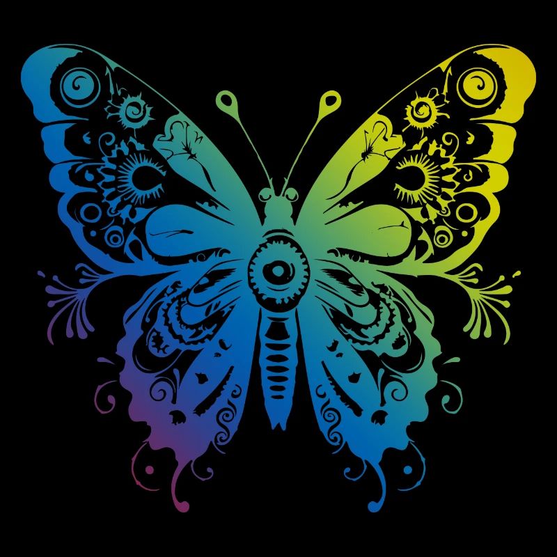 Schmetterling Mandala Boho