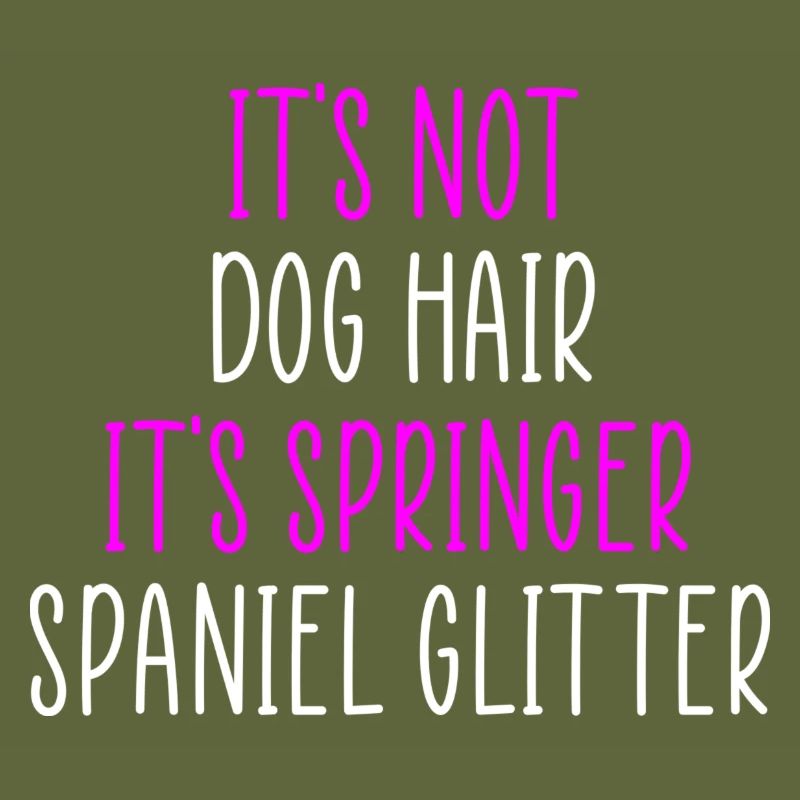 Springer spaniel glitter