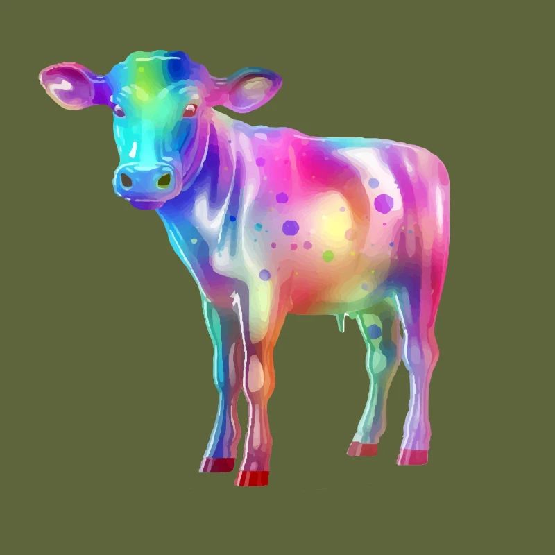 Exa the multicolored cow