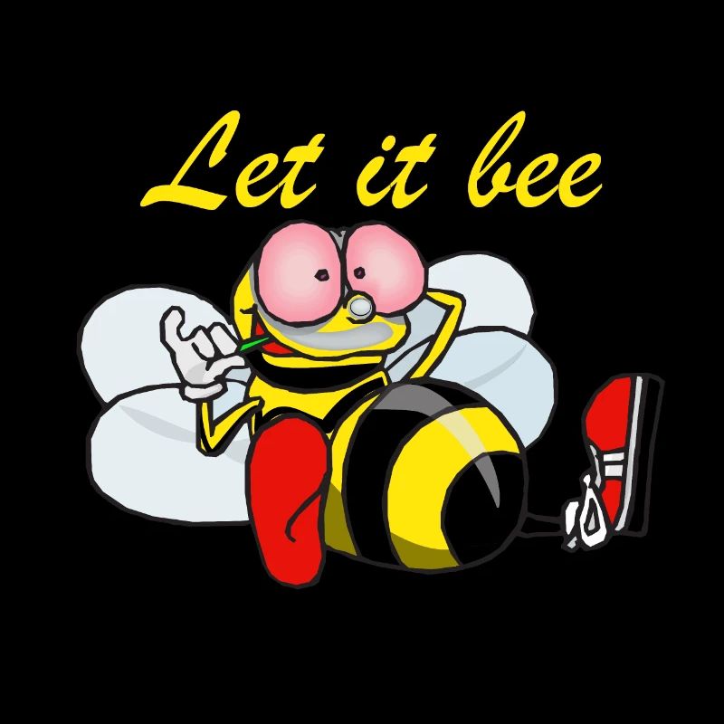 Let it bee" Honig-süßes Design, entspannte Biene