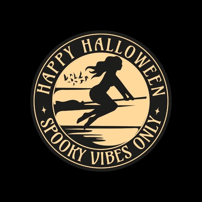 Halloween Spooky Vibes Only Witch
