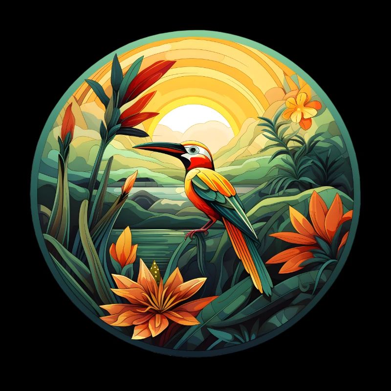Vogel im Paradies