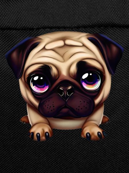 Cute Pug Illustration